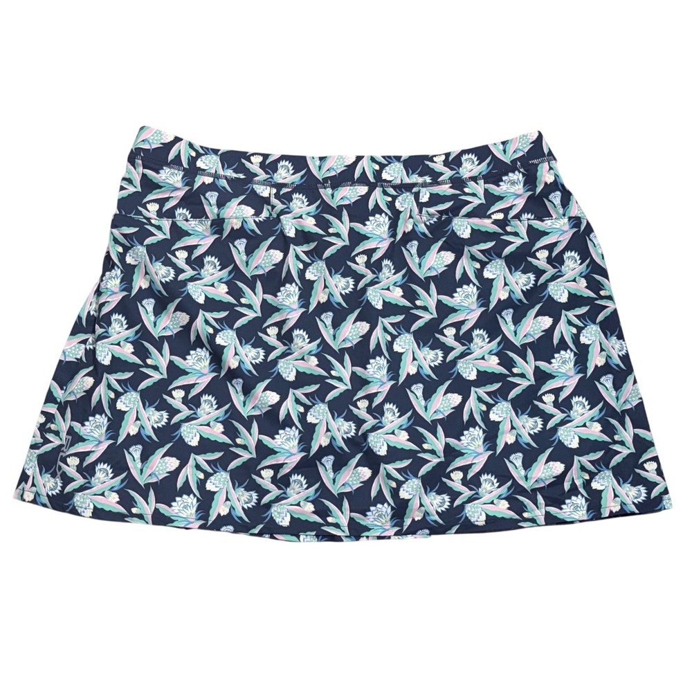 RLX Ralph Lauren Women Golf Skort XL Navy Tropical Floral Water Repellent NWT